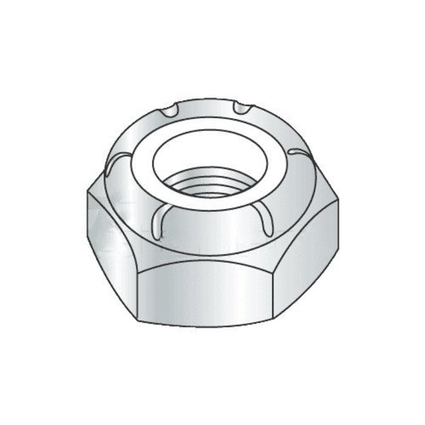Newport Fasteners Nylon Insert Lock Nut, 5/16"-18, Steel, Grade A, Zinc Plated, 100 PK 179130-PR-100
